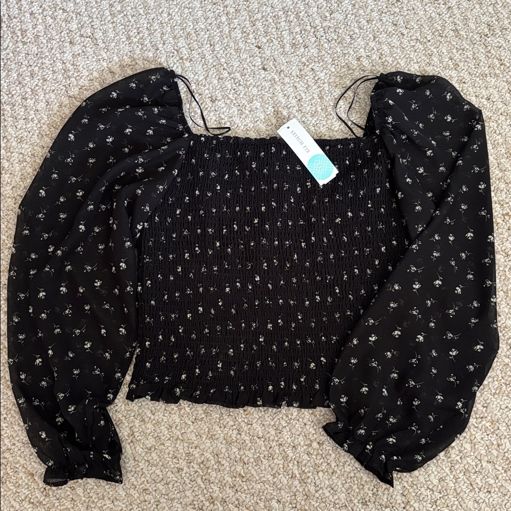 Stitch Fix Luna Blouse Size L NWT